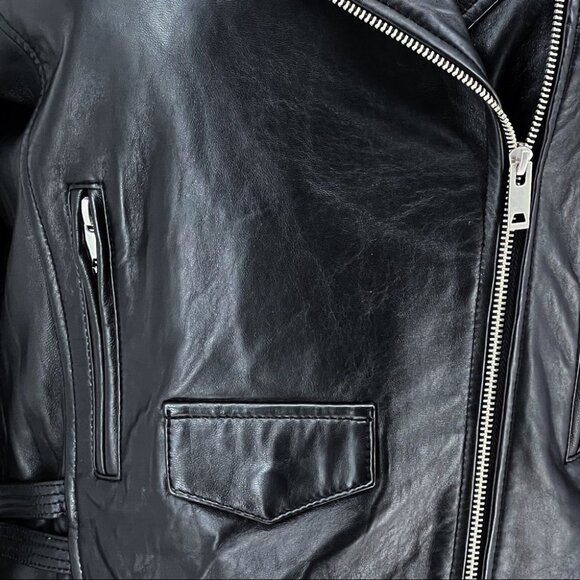 BELLE & BLOOM Just Freinds Leather Moto Jacket M - Picture 7 of 14